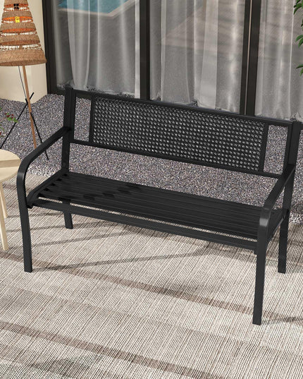 Giantex 660lbs Garden Bench with Backrest for Patio