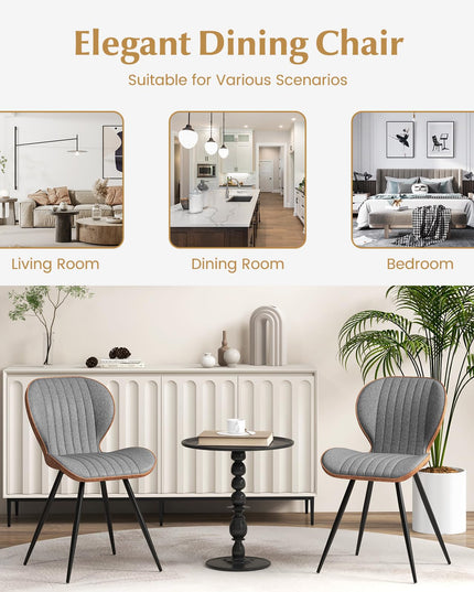 Giantex Upholstered Dining Chairs Set