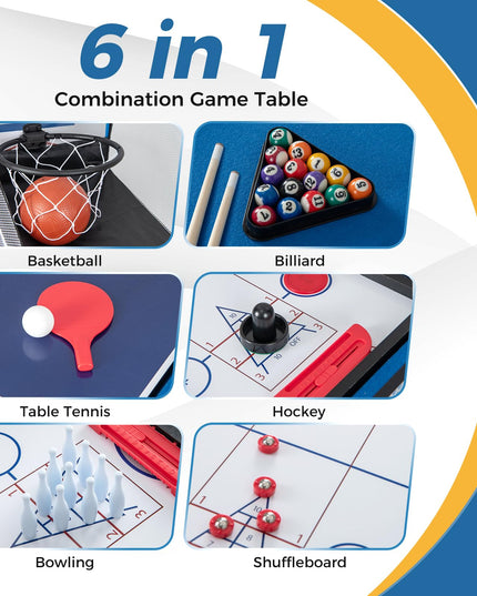 Giantex 6 in 1 Multi Game Table