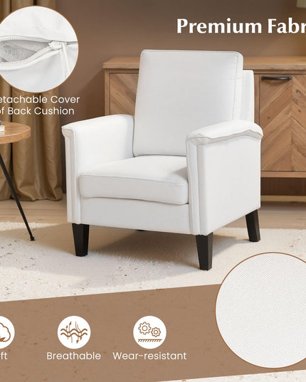 Giantex Modern Accent Chair Upholstered Armchair