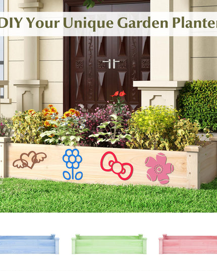 Giantex Wooden Raised Garden Bed