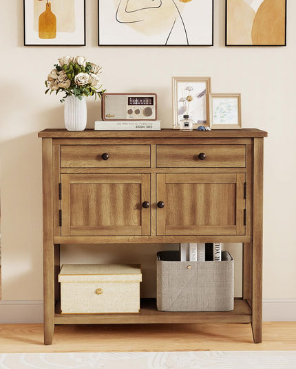 Giantex Buffet Cabinet with Storage Shelf, 2 Drawers
