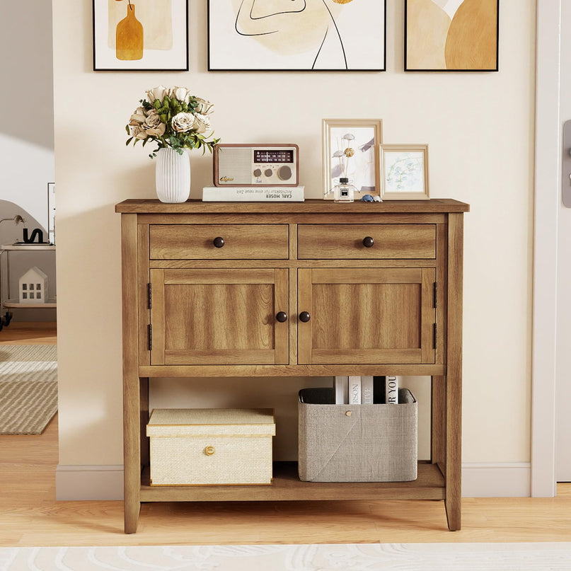 Giantex Buffet Cabinet with Storage Shelf, 2 Drawers