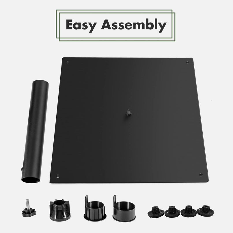 42lbs Patio Umbrella Base, Suitable for 1.6''-1.9'' Umbrella Poles