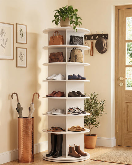 Giantex 7 Tier Rotating Shoe Rack Tower