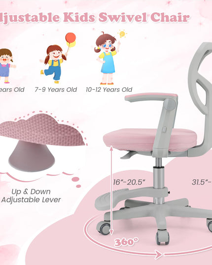 Giantex Kids Desk Chair Ergonomic Adjustable Student Rolling Chair