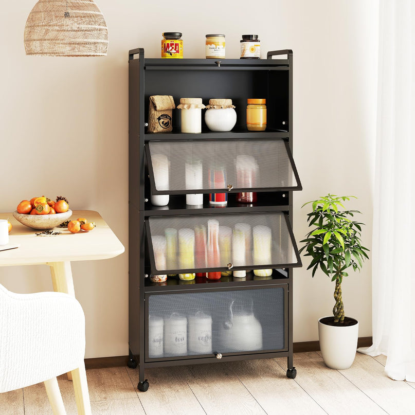 Giantex 5 Tier Kitchen Storage Cabinet for Dining Room