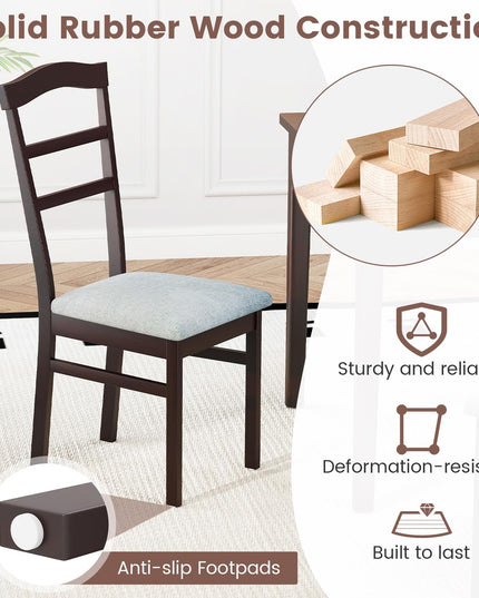 Giantex Wooden Dining Chairs Set for Dining Living Room