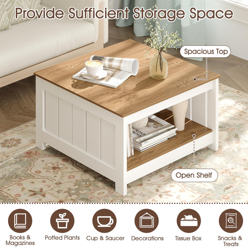 Giantex Farmhouse Coffee Table