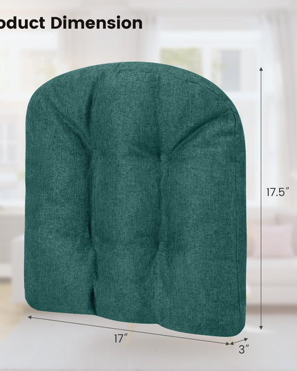 Chair Cushions for Dining Chairs 4 Pack, 17.5” x 17”U-Shaped Chair Pads with Polyester Cover