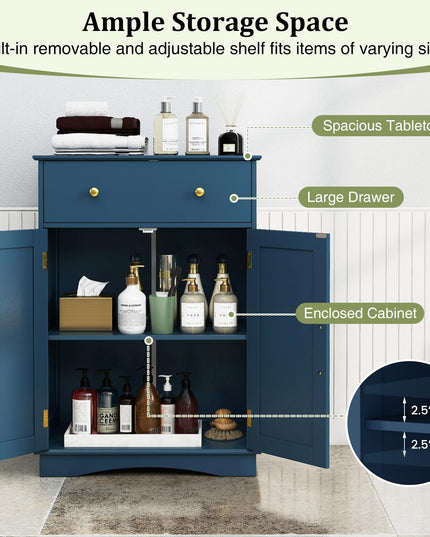 Giantex Bathroom Storage Cabinet with Drawers & Doors