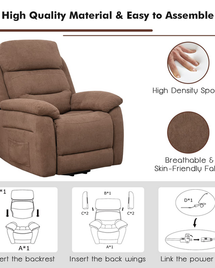 Giantex Power Lift Recliner Chairs for Elderly