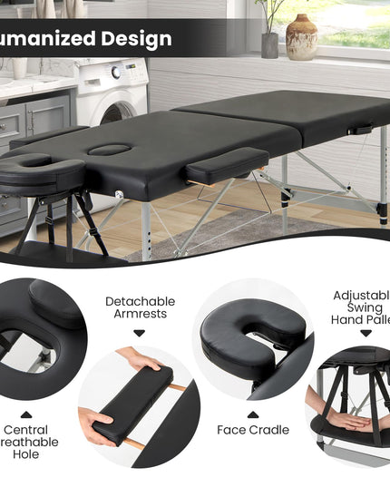 Giantex Massage Table, Portable Massage Bed with Carrying Bag