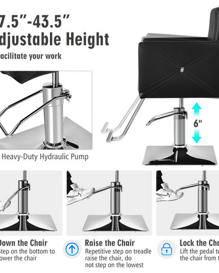 Makeup Hair Salon Chairs for Hair Stylist, Load up 330 LBS