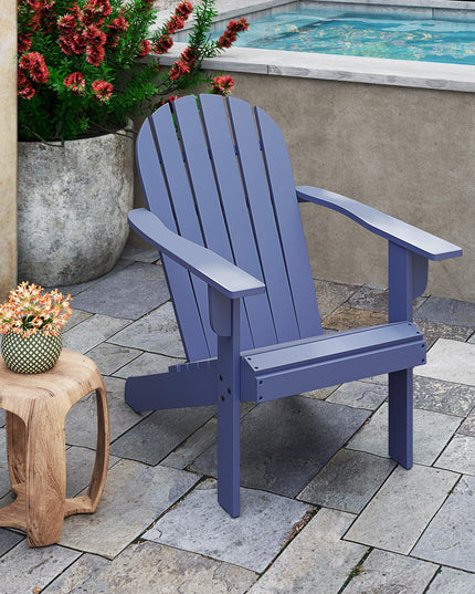 Giantex Acacia Wood Adirondack Chair Set of 1/2/4, Outdoor Fire Pit Chair with 105° Inclined Seat