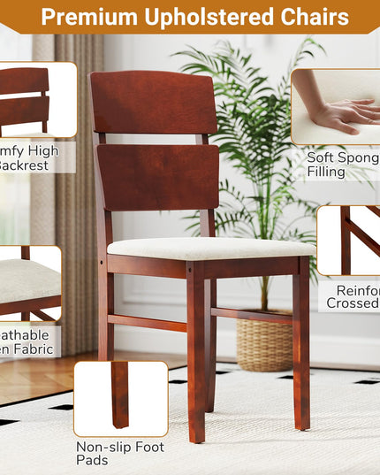 Giantex 5-Piece Dining Table Set for 4