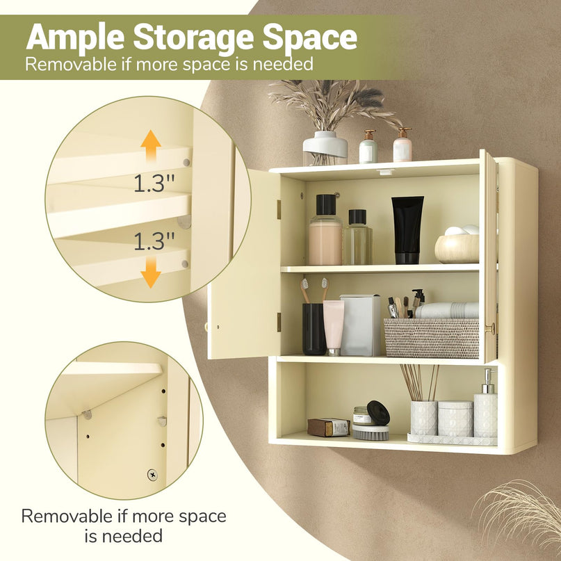 Giantex Wall Mounted Bathroom Cabinet for Laundry Room