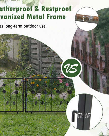 Giantex Decorative Garden Fence 8 Pack