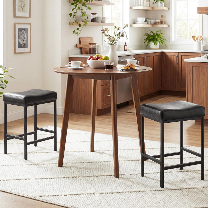 Chaises de bar Giantex de 25 pouces à hauteur de comptoir pour îlot de cuisine avec pieds en métal