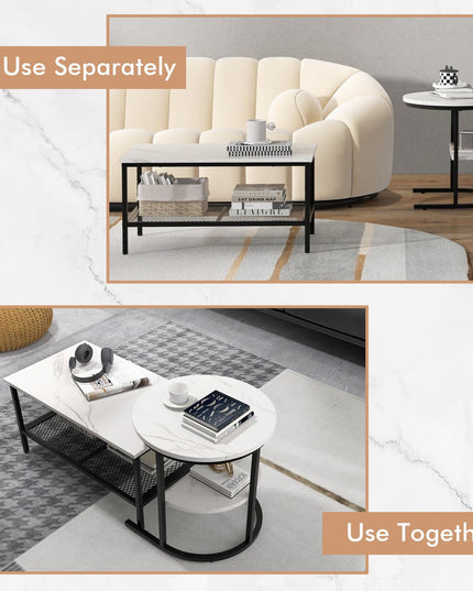 Giantex Nesting Coffee Table Set