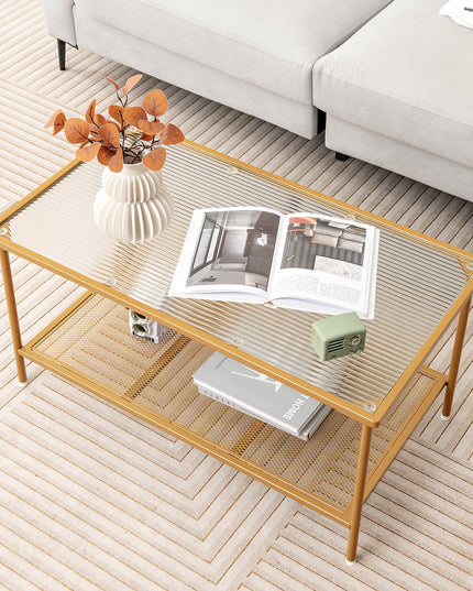 Giantex 2-Tier Modern Coffee Table