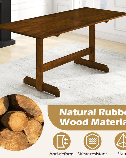 Giantex Table de Salle à Manger 180 cm pour 6-8 Personnes Grande Table de Cuisine
