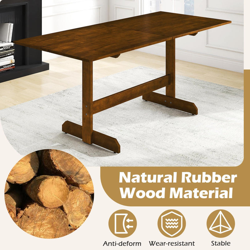 Giantex 71" Dining Table for 6-8 Large Kitchen Table