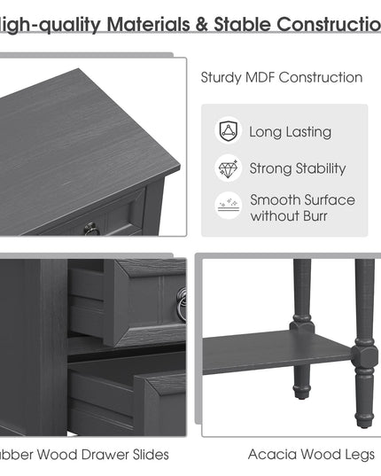 Giantex Console Table with Drawers