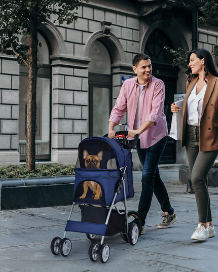 Pet Stroller for Small Medium Dogs Cats Puppy - Giantex