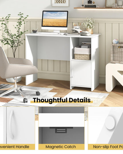 Giantex White Computer Desk with Drawers