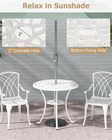 Giantex 5 Piece Patio Dining Set, All Weather Resistant Cast Aluminum Patio Furniture Set for 4