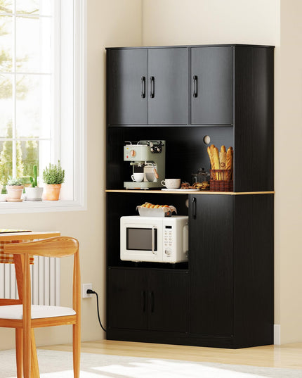 Giantex 71" Kitchen Pantry Cabinet with 4 Storage Cabinet