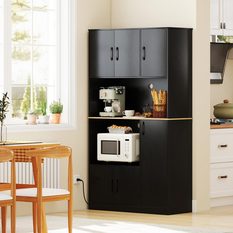 Giantex 71" Kitchen Pantry Cabinet with 4 Storage Cabinet