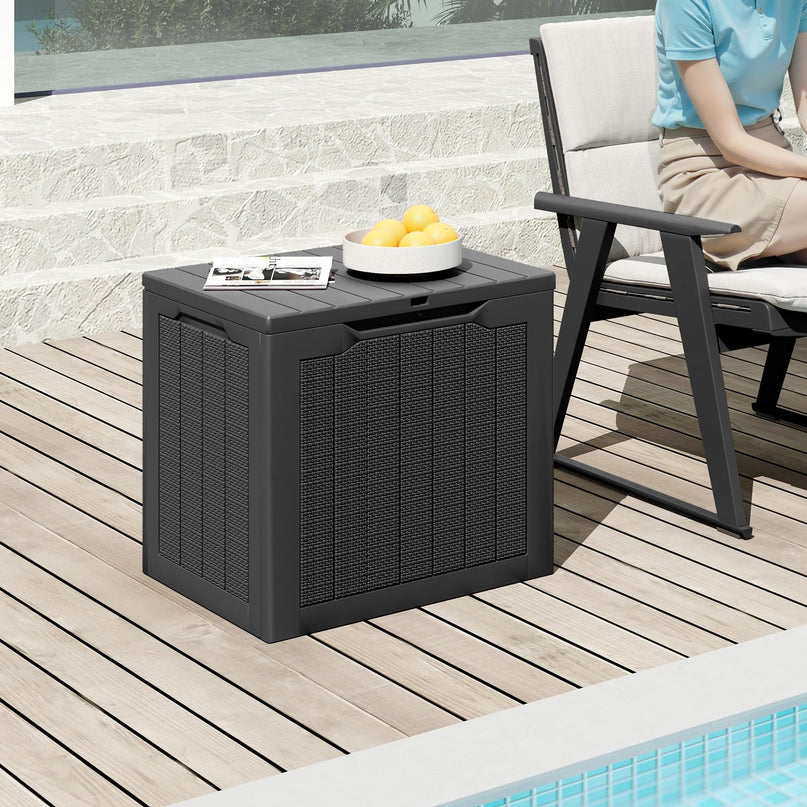Giantex 25 Gallon Outdoor Storage Box for Pool Accessories