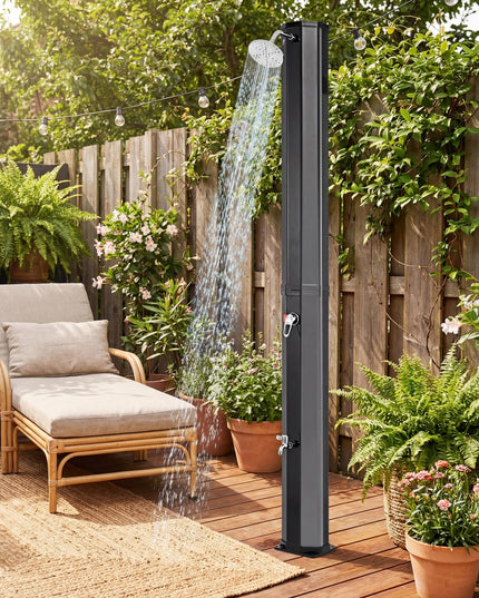 Giantex 7.5 FT 15.9 Gallon Solar Heated Outdoor Shower