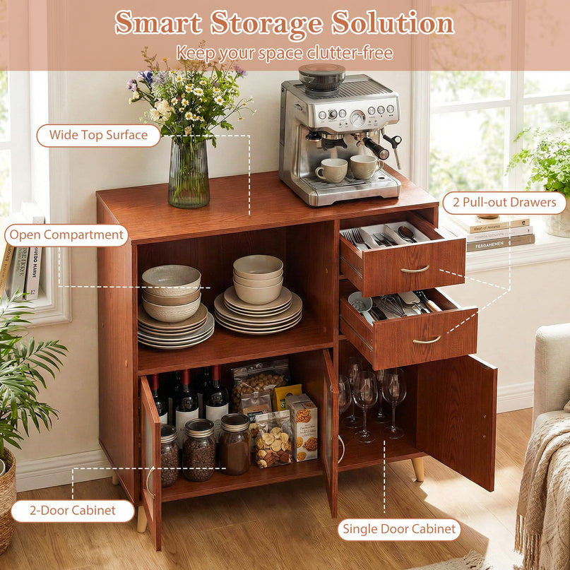 Buffet Giantex 36'' avec rangement