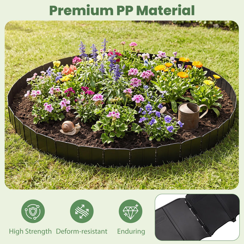Giantex 70 Pcs Garden Landscape Edging Border