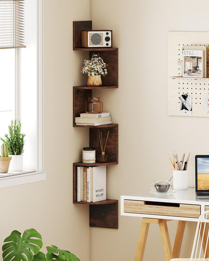 Giantex Corner Shelf Wall Mounted for Living Room