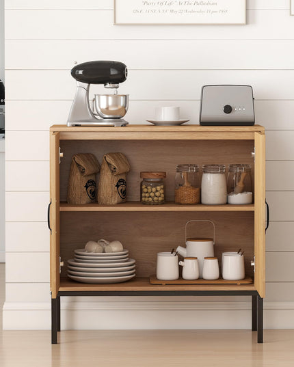 Giantex Sideboard Cabinet with Storage Adjustable Shelves