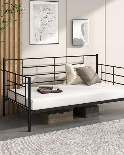 Multifunctional Platform Bed Mattress Foundation with Headboard for Living Room