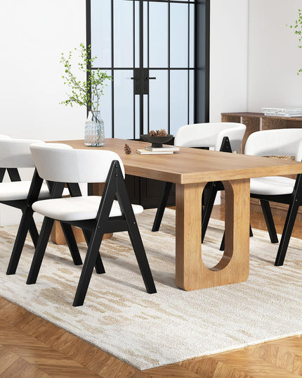 Giantex Wooden Dining Chairs Set for Home Living Room