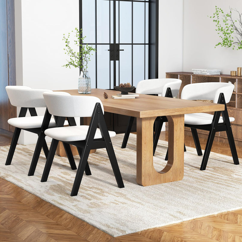Giantex Wooden Dining Chairs Set for Home Living Room