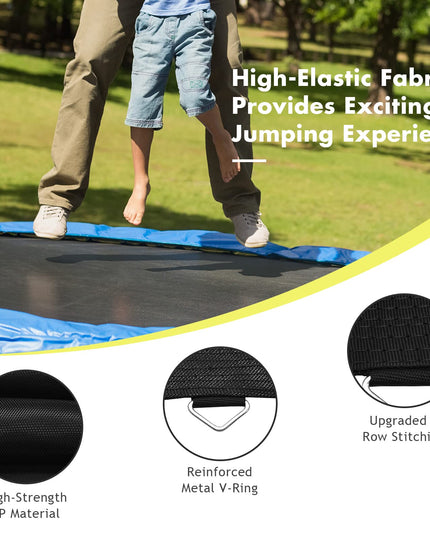 Replacement Trampoline Mat, High-Elastic PP Weather-Resistant Mat Fits 8 10 12 14 16ft Round Frame