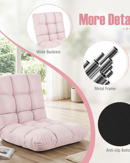 Giantex Floor Sofa Chair with 14 Adjustable Position for Meditation