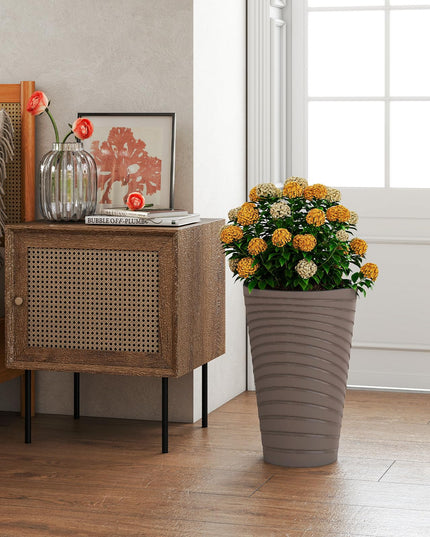 Giantex 18" Tall Flower Pot Set of 2 w/Insert Bucket