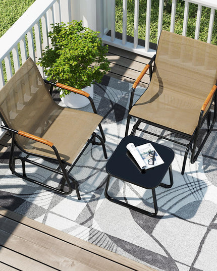 Giantex 3-Piece Outdoor Glider Set
