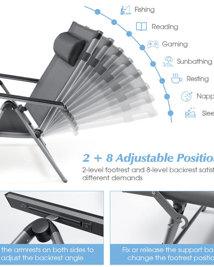 Giantex Outdoor Chaise Lounge Chair