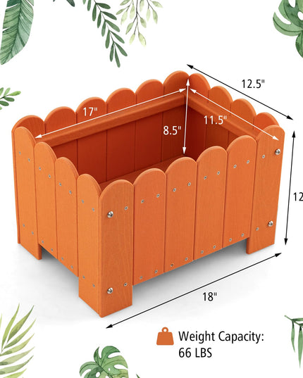Giantex 2 Pack Rectangular Planter Box