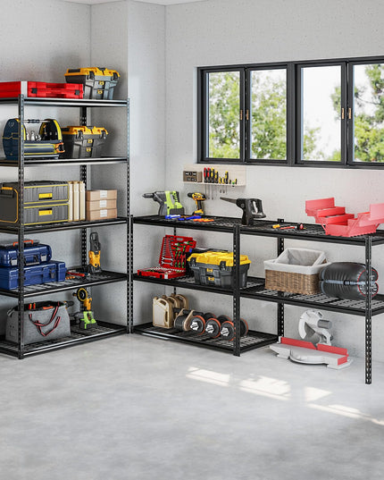 Giantex 5-Tier Metal Storage Shelves Heavy Duty Garage Shelving Units(48" L x 24" W x 72" H)