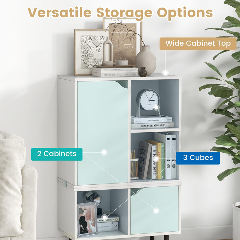 Giantex 5 Cube Stackable Bookcase